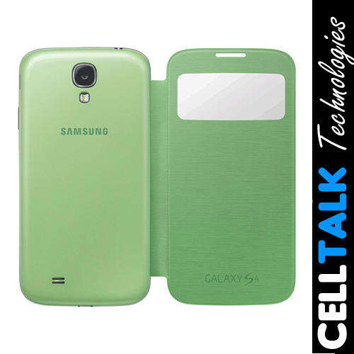 Samsung Galaxy S4 Mini I9190 S View Flip Case GREEN